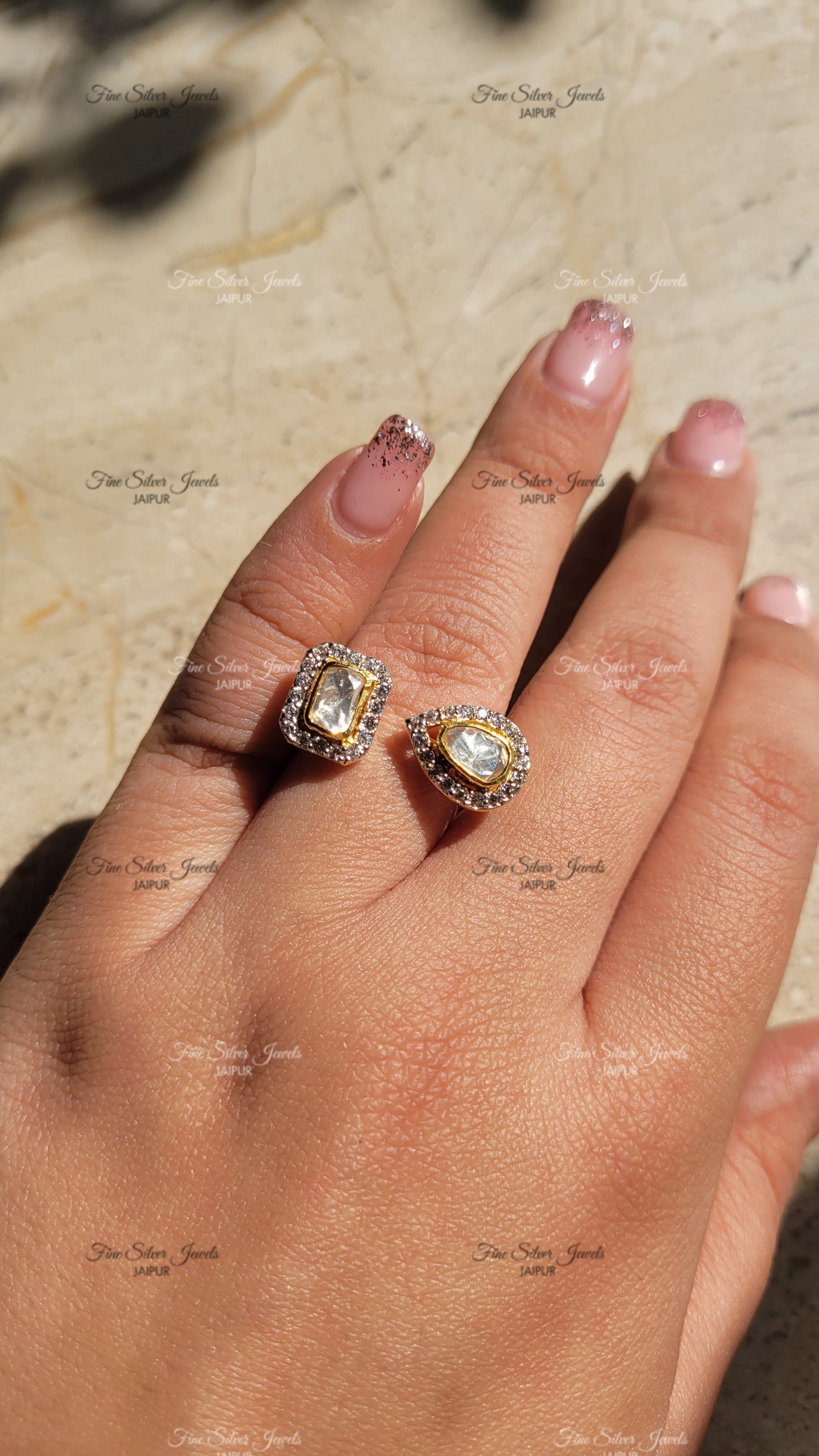 DOUBLE POLKI RING finesilverjewels