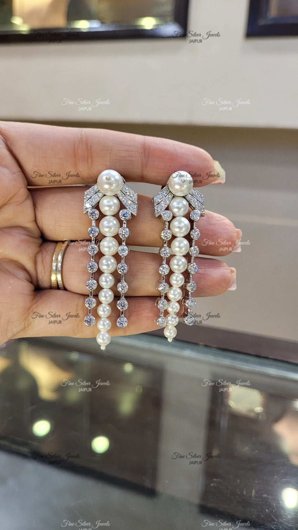 PADMAKSHYA SWAROVSKI NECKLACE SET finesilverjewels