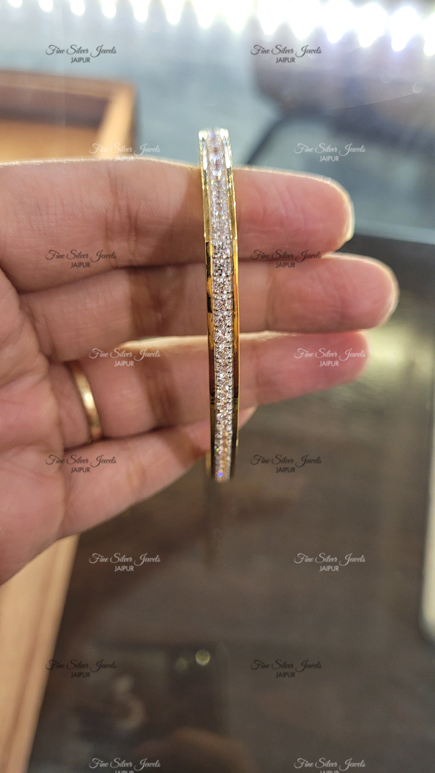 NAVADITA SWAROVSKI BANGLE - Main Image