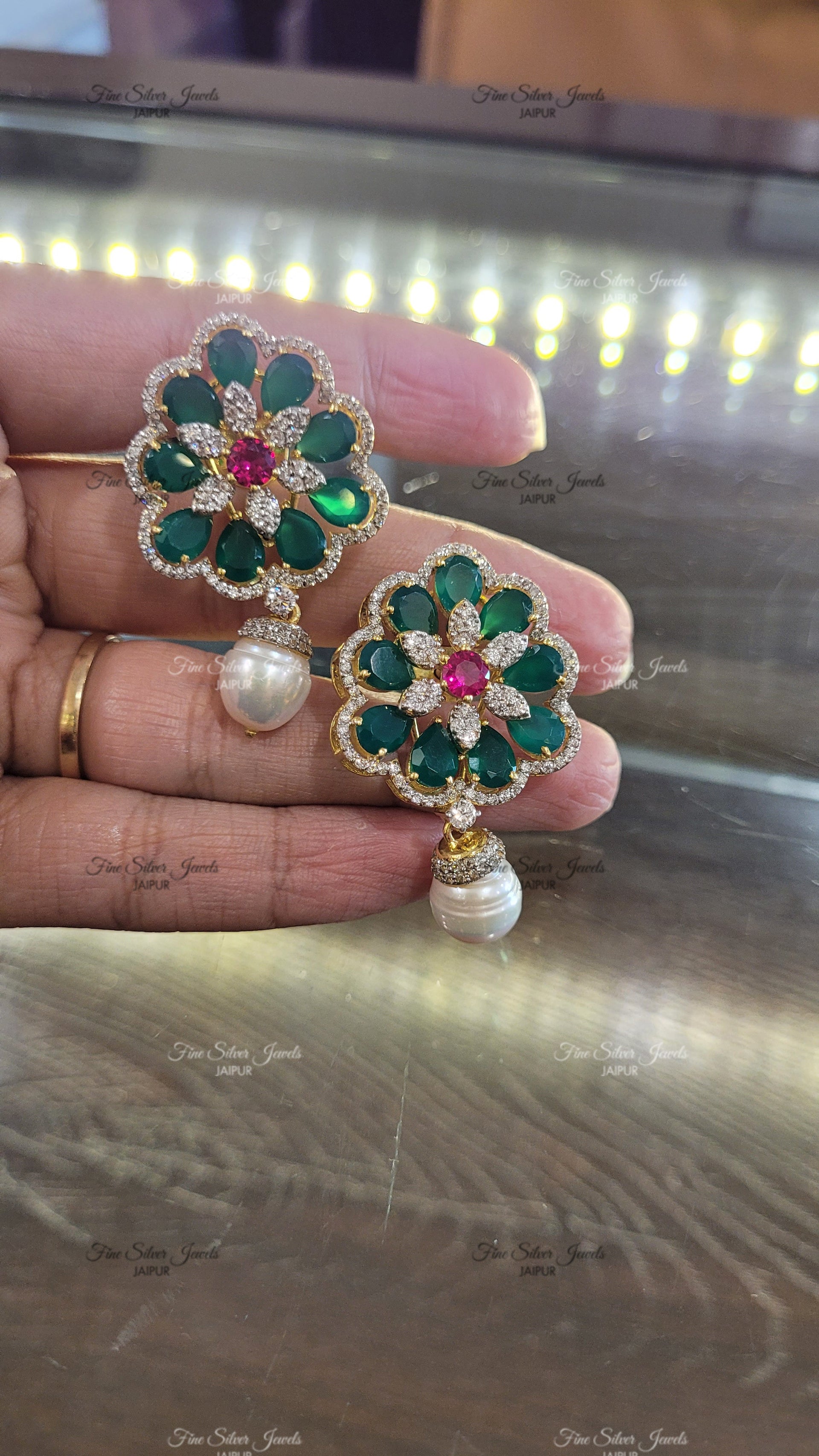 925 silver onyx Drop Earrings finesilverjewels