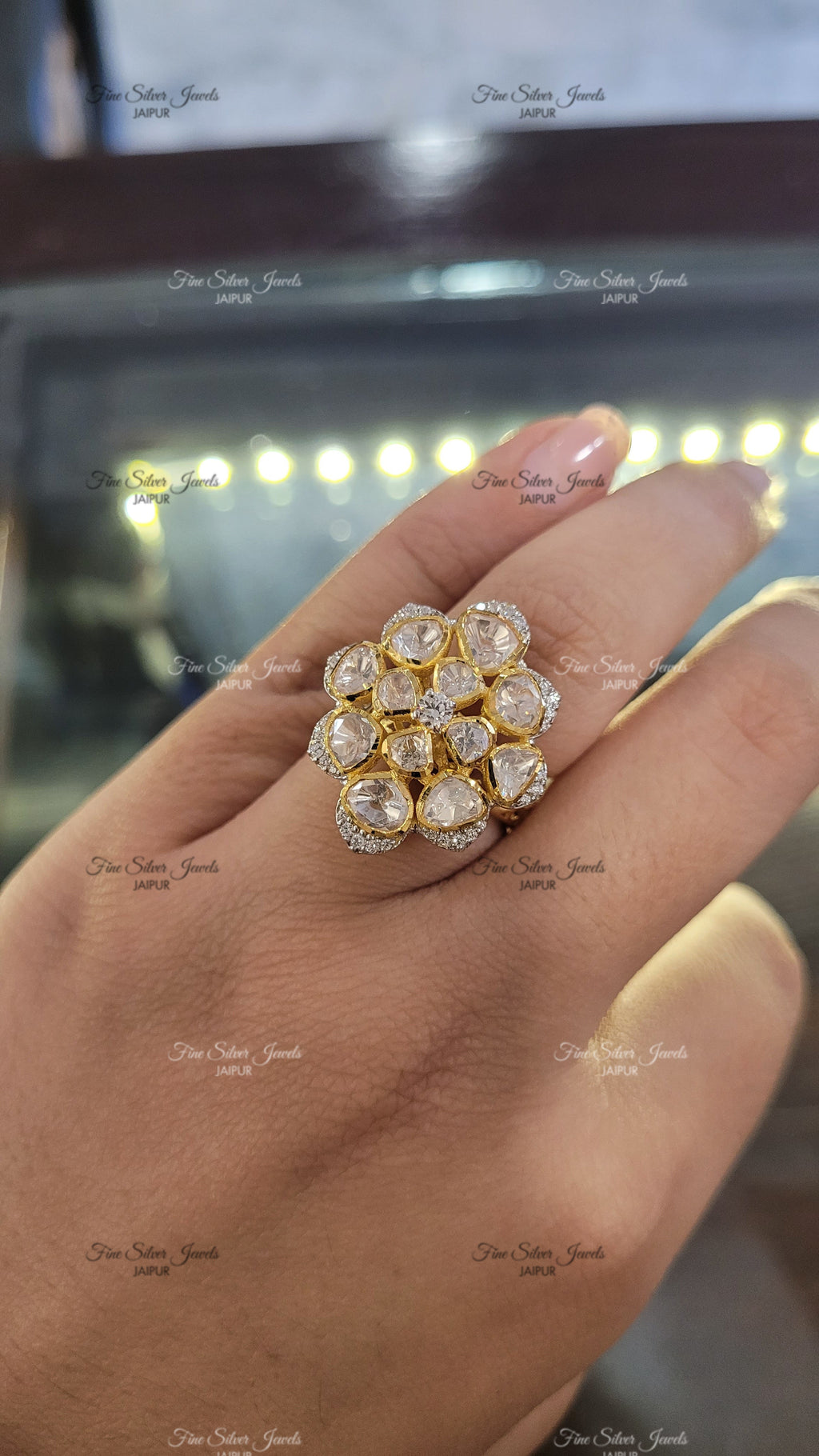 SHANAYA POLKI RING finesilverjewels