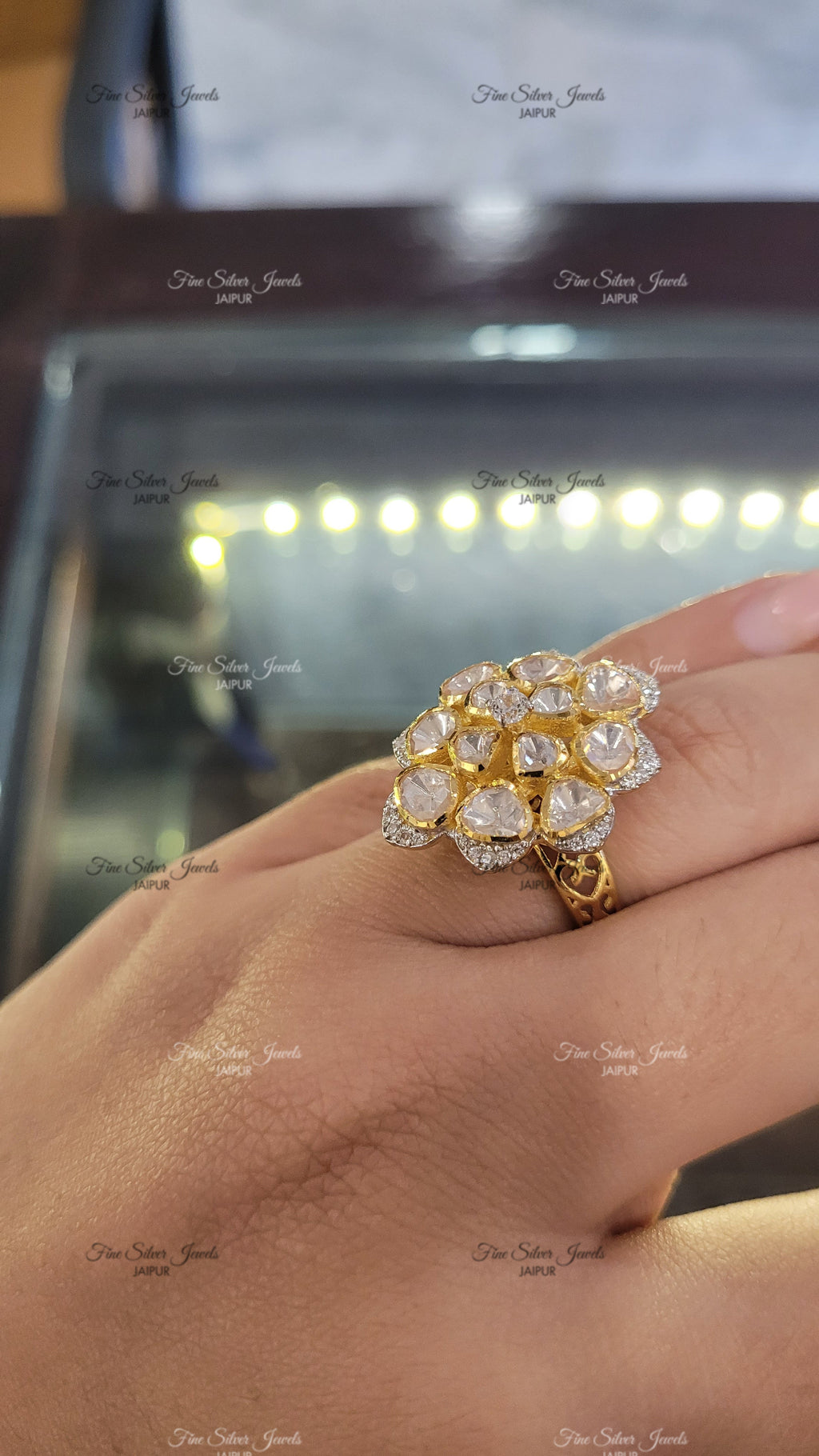 SHANAYA POLKI RING finesilverjewels