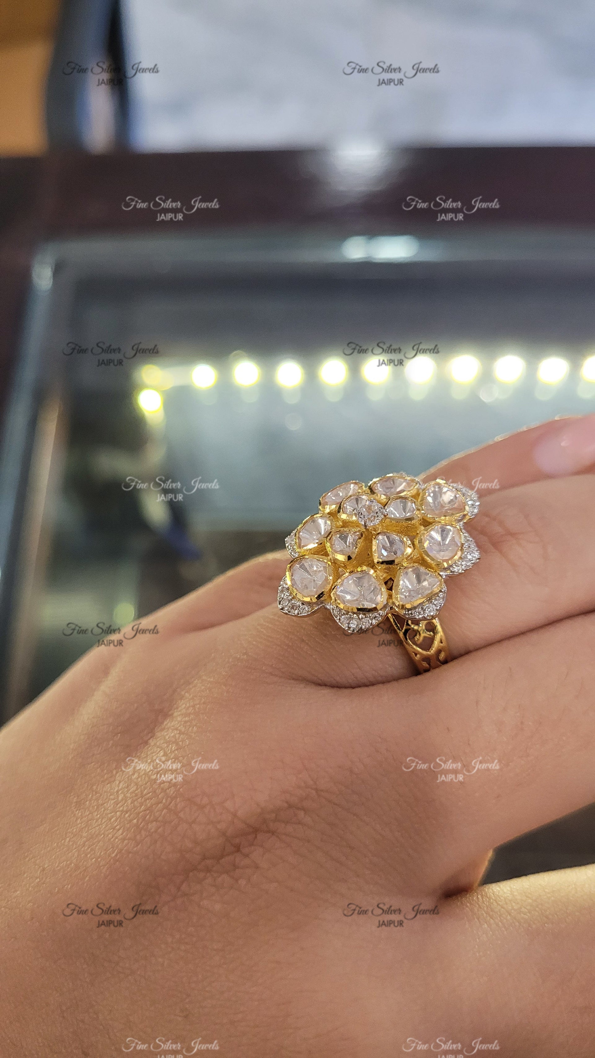 SHANAYA POLKI RING finesilverjewels