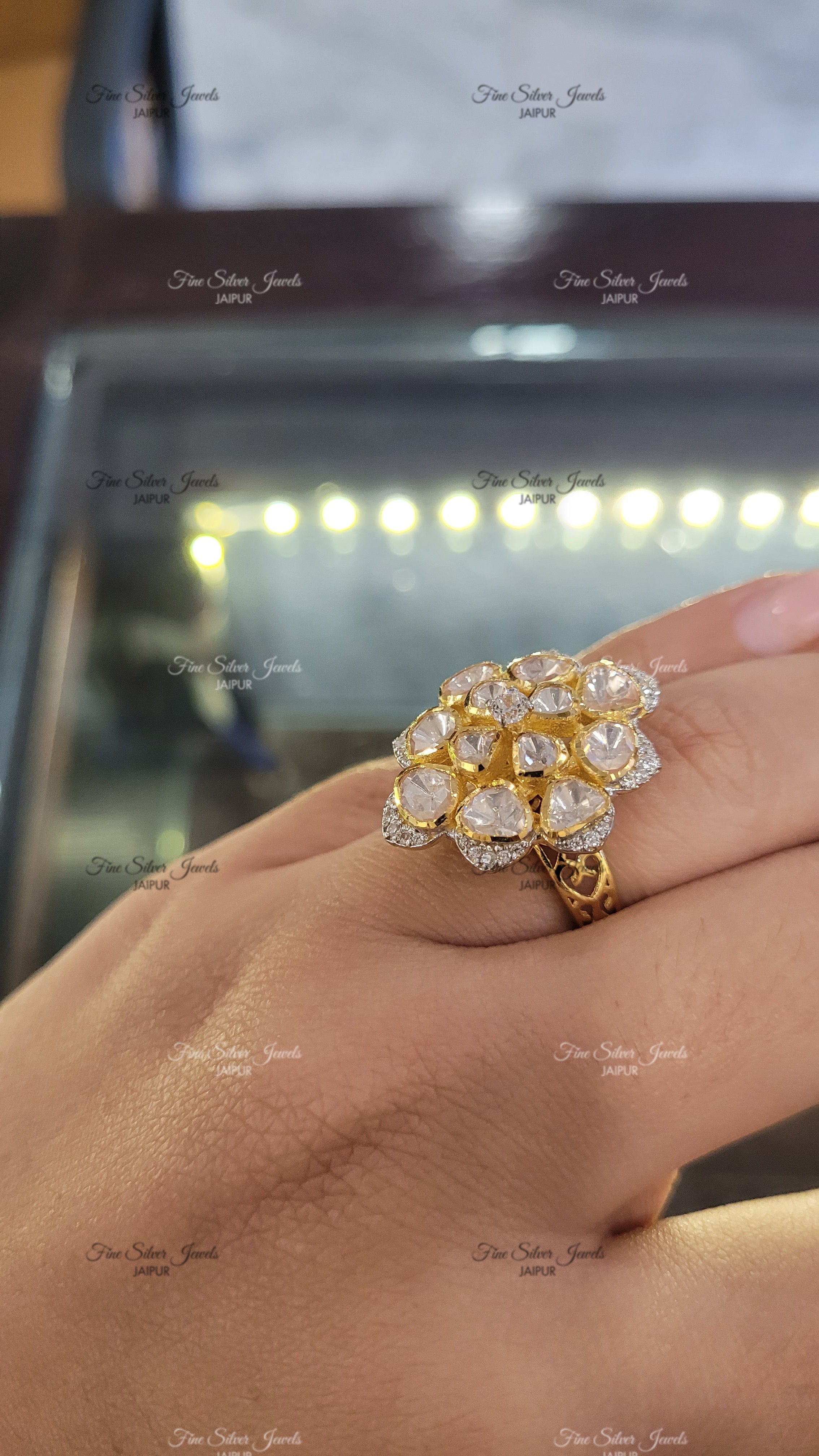 SHANAYA POLKI RING finesilverjewels