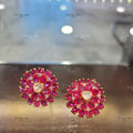 RUBY ETERNITY EARRING finesilverjewels