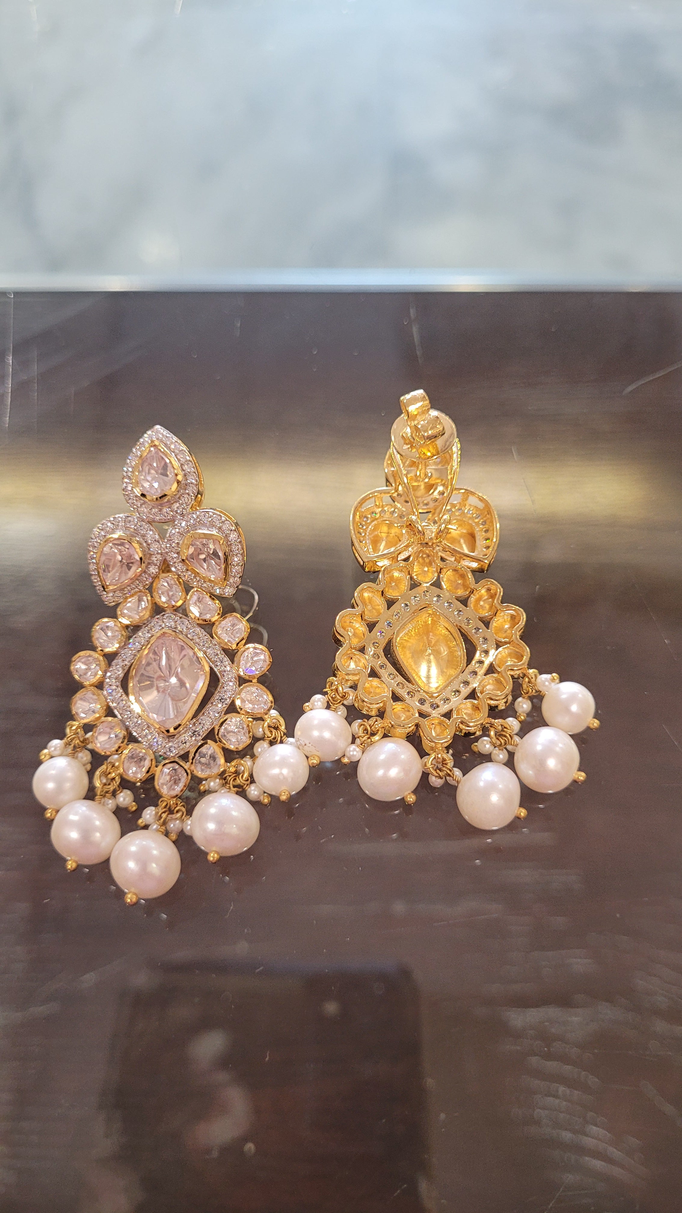 Shop Exquisite Polki Earrings for a Touch of Elegance | ZEVAR Jewelry –  Zevar