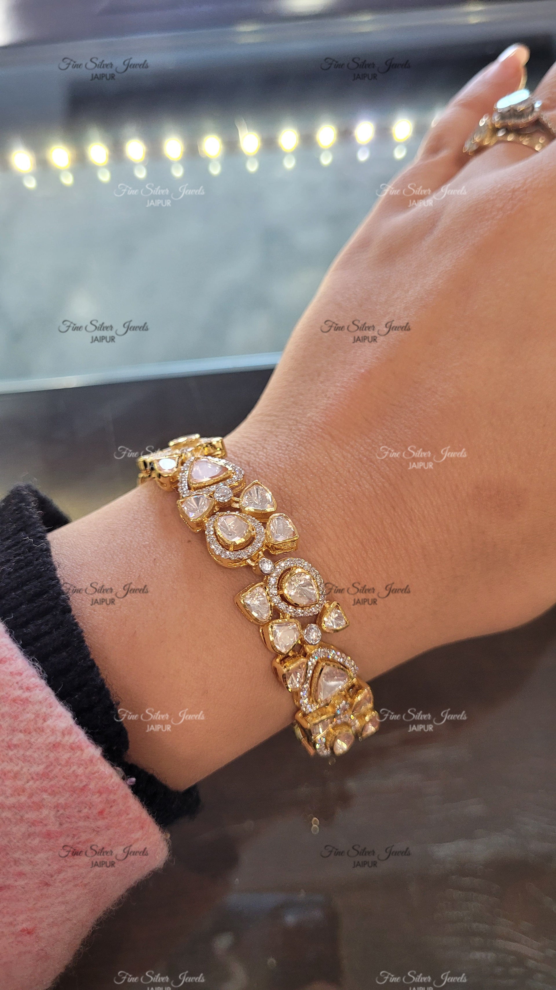 Manka Polki Bracelet finesilverjewels