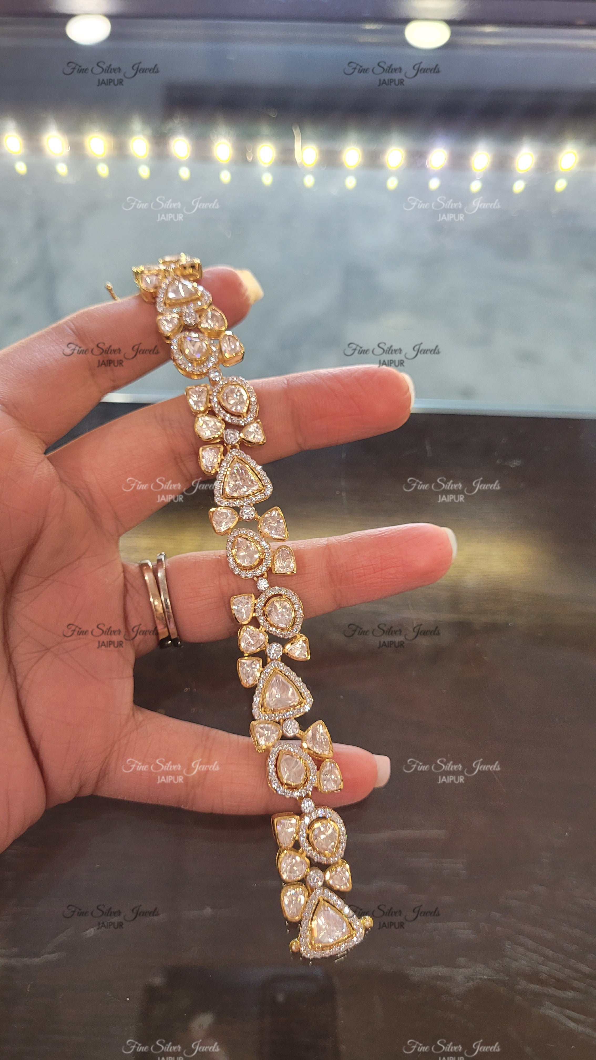 Manka Polki Bracelet finesilverjewels