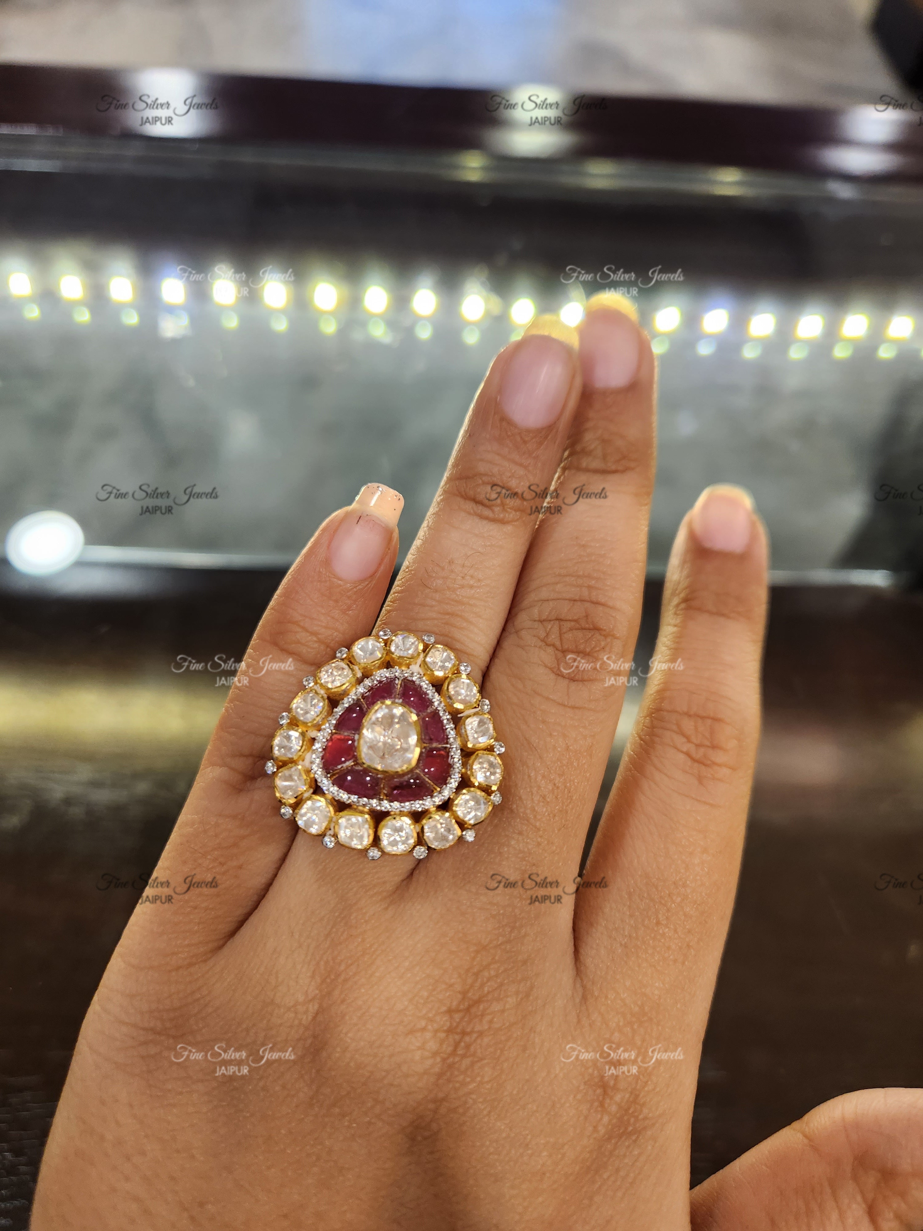 925 silver shanaya red ring finesilverjewels