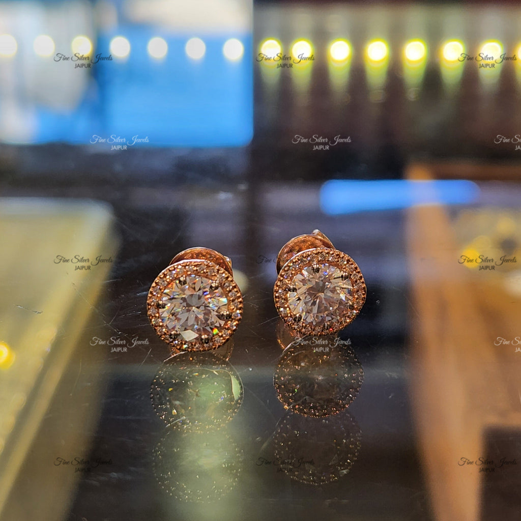 SOLITAIRE EARRING finesilverjewels