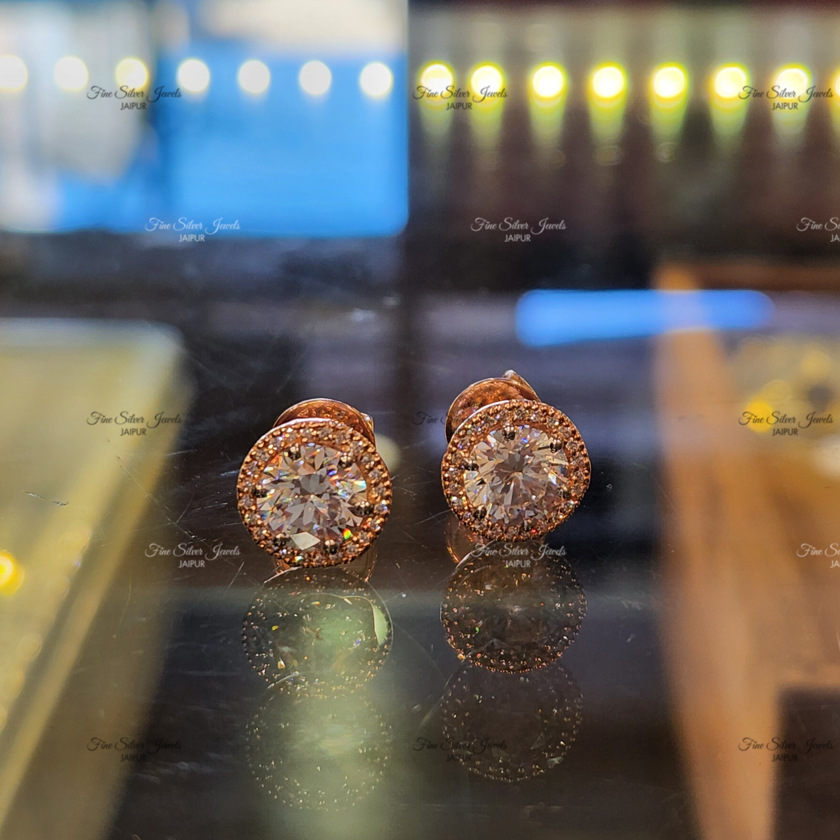 SOLITAIRE EARRING finesilverjewels