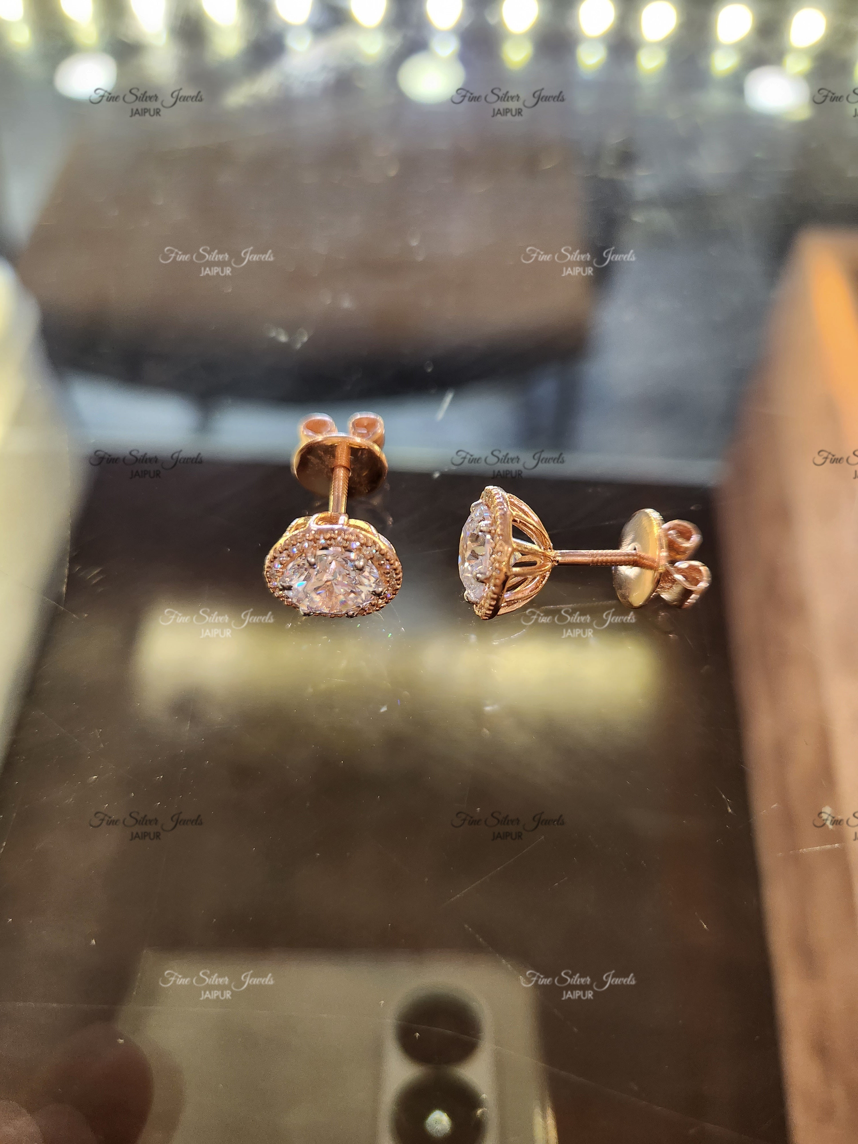 SOLITAIRE EARRING finesilverjewels