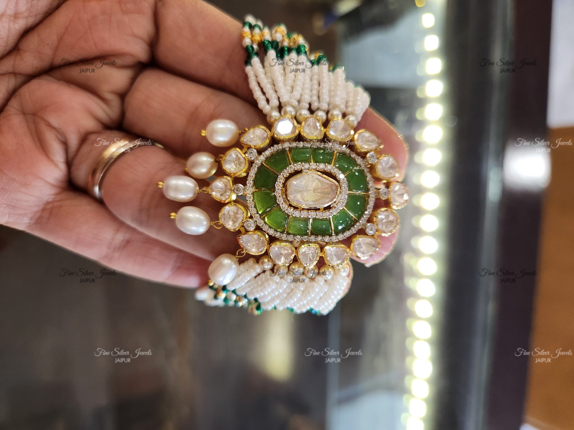 APSARA POLKI BRACELET finesilverjewels