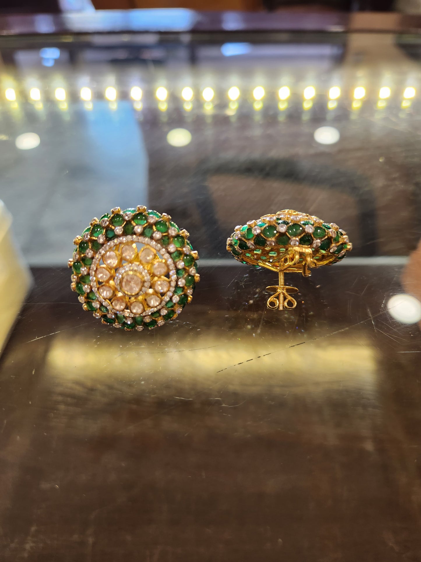 925 silver jodha polki earrings finesilverjewels