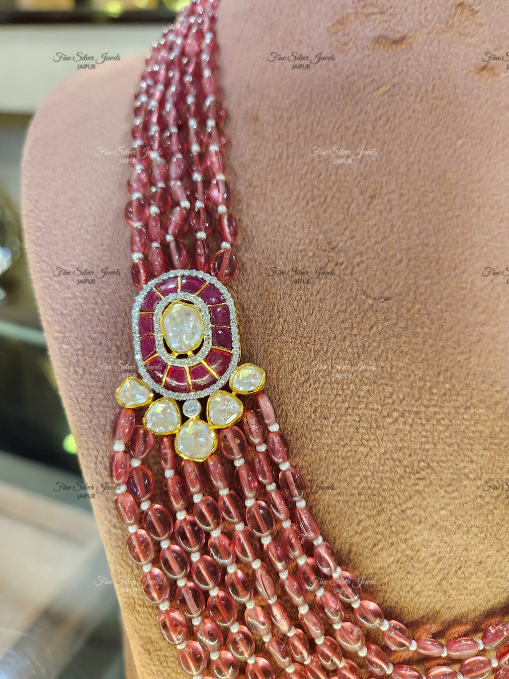 RUBY BLISSFUL NECKLACE SET finesilverjewels