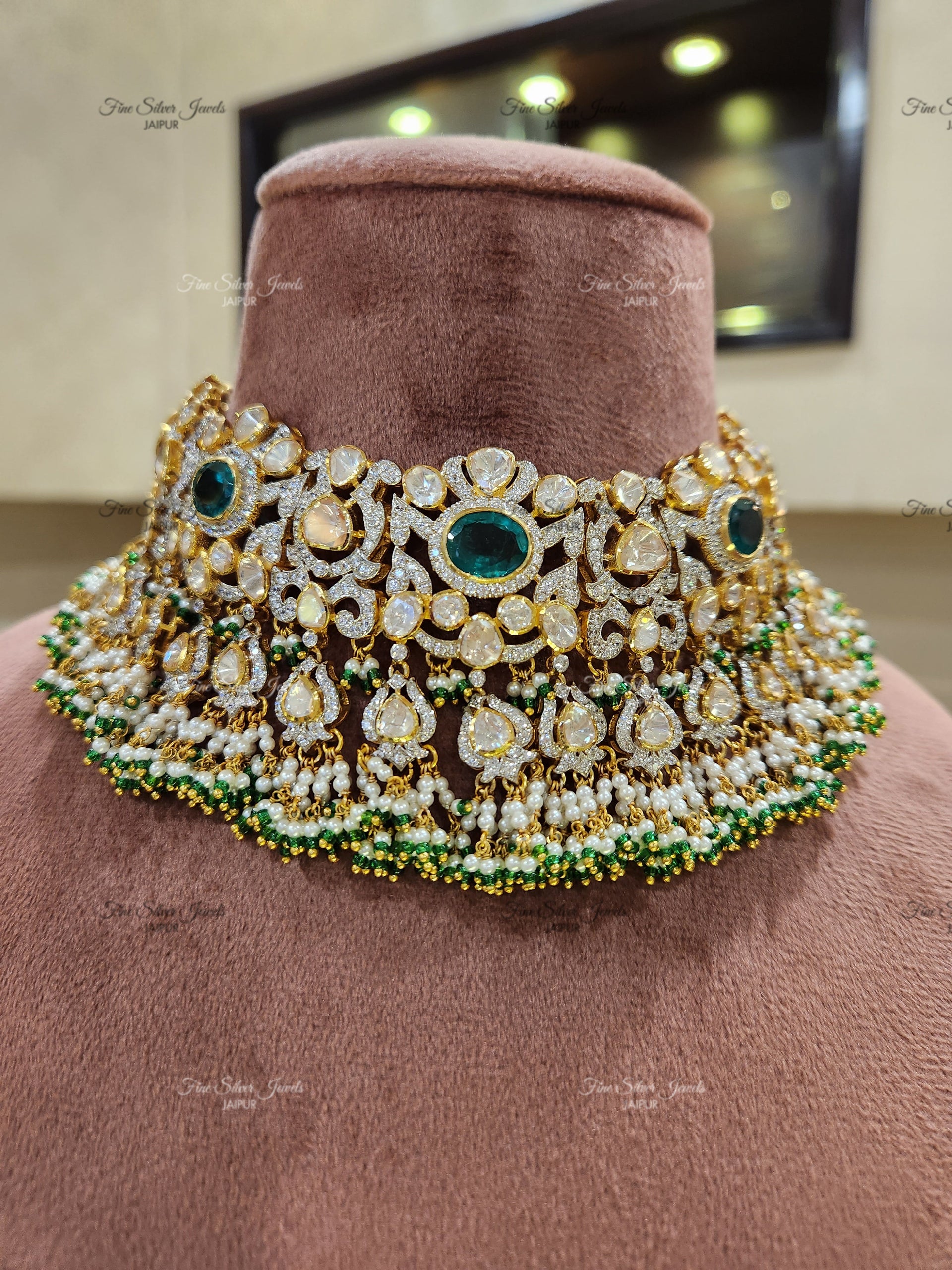 925 silver meera necklace set finesilverjewels
