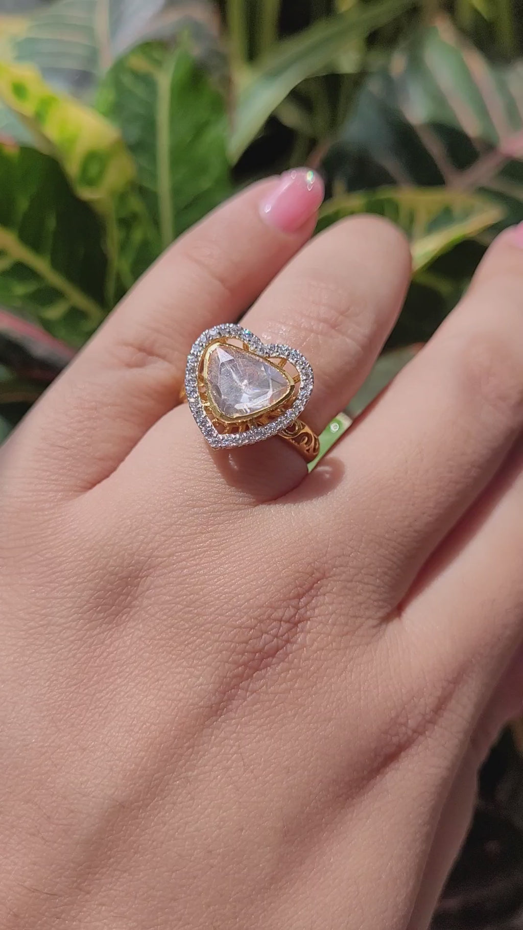 92.5 silver Heart It Ring