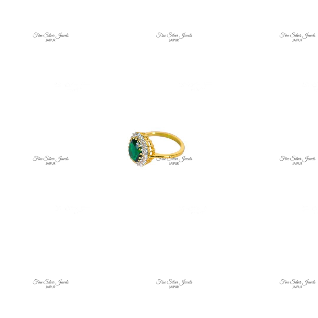 ROYAL EMERALD GREEN RING finesilverjewels