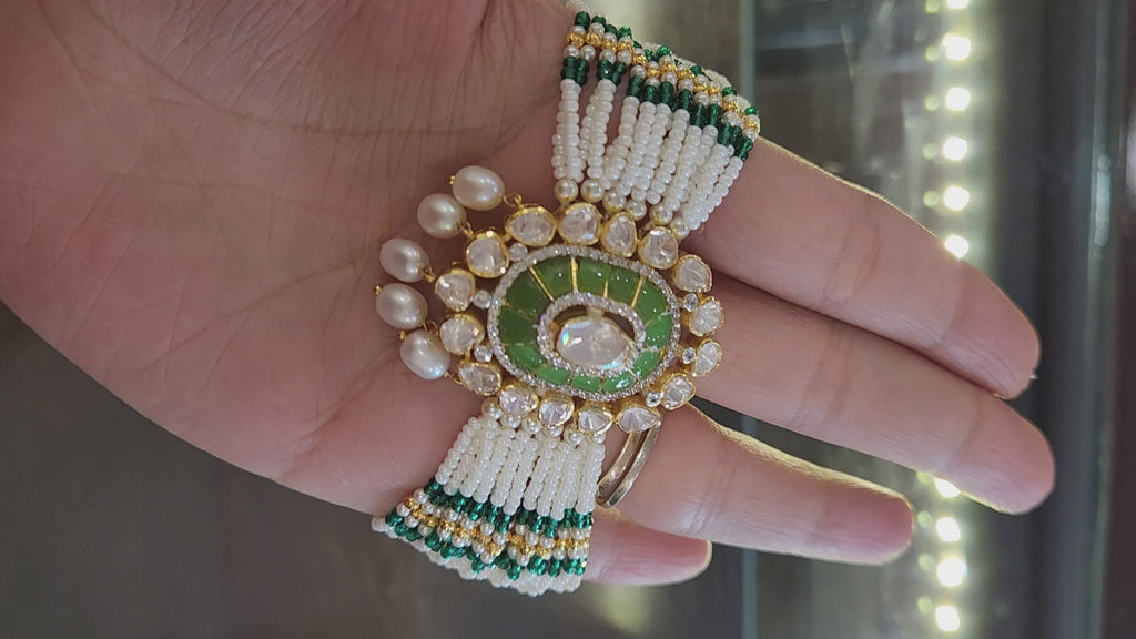 Chic Apsara Polki Bracelet for Women