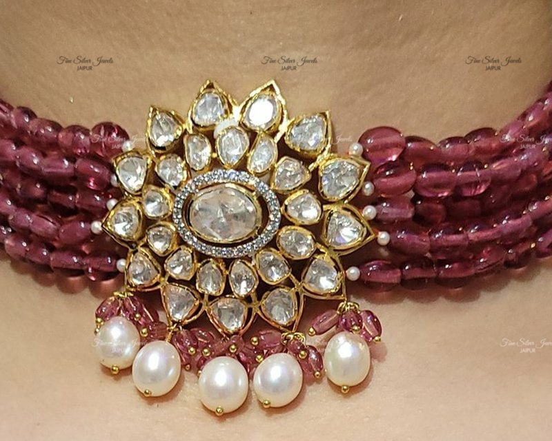 RAVISHING RUBY CHOKER finesilverjewels