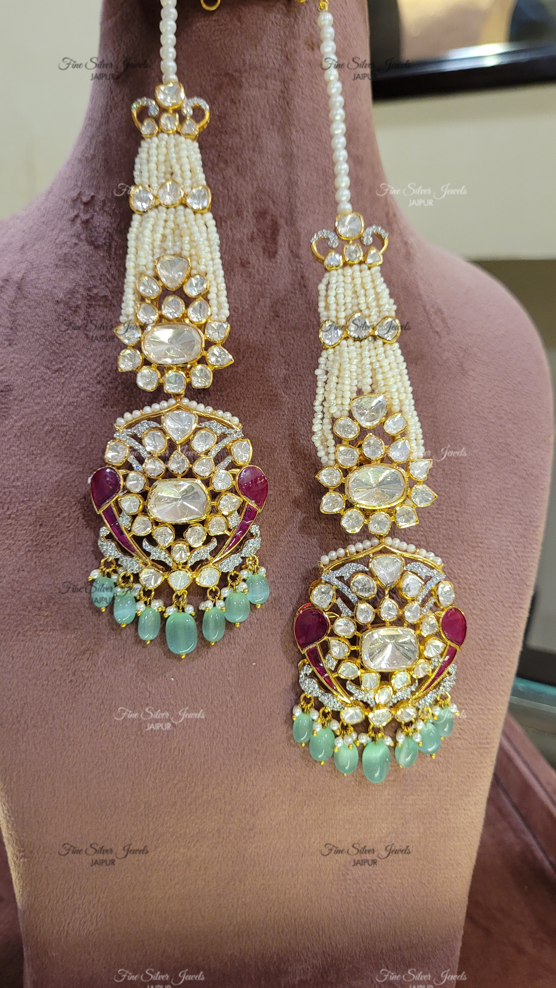 PADMAKSHYA POLKI EARRING finesilverjewels