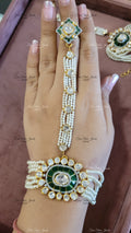 SILVYA MOISSANITE HATHPHOOL SET finesilverjewels