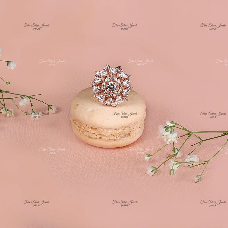 PEAR PARTY RING finesilverjewels