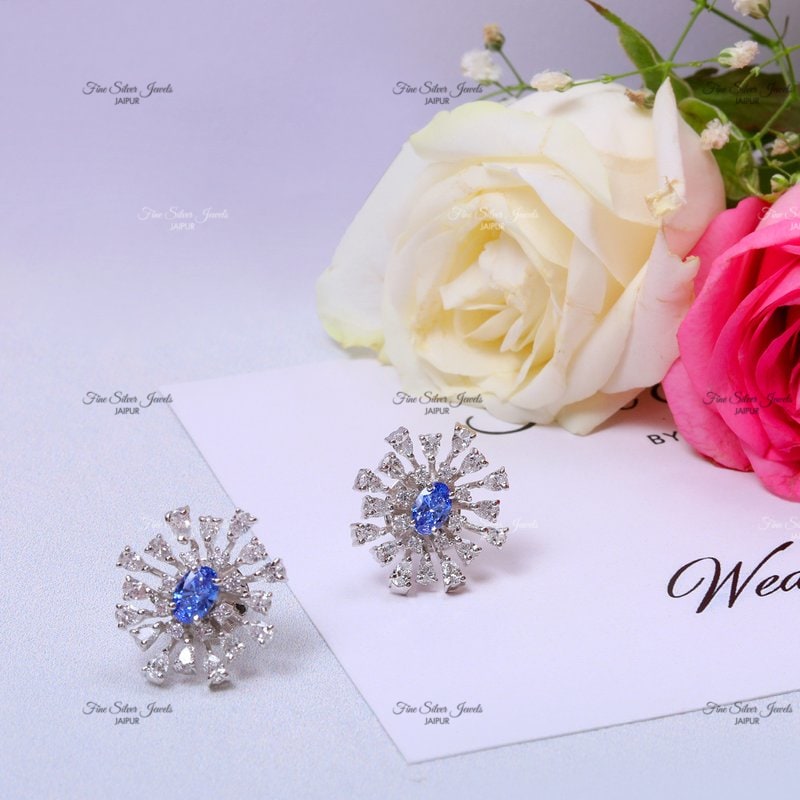 VISION IN BLUE EARRINGS finesilverjewels