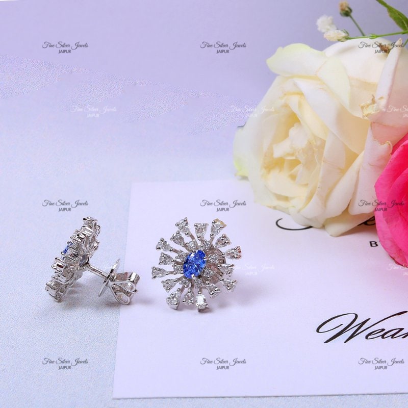 VISION IN BLUE EARRINGS finesilverjewels