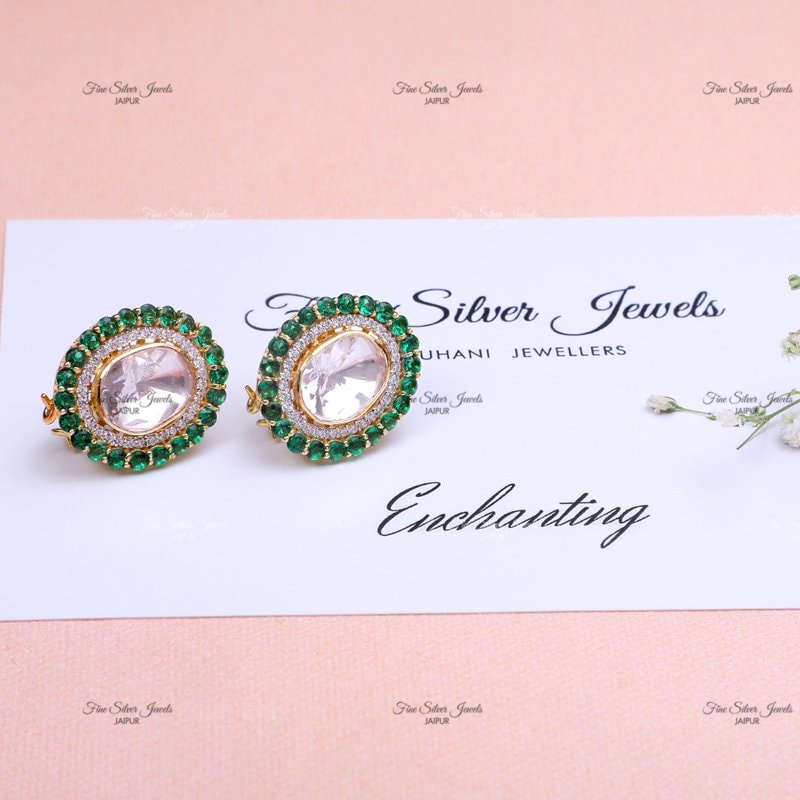 COLOUR ME GREEN EARRINGS finesilverjewels