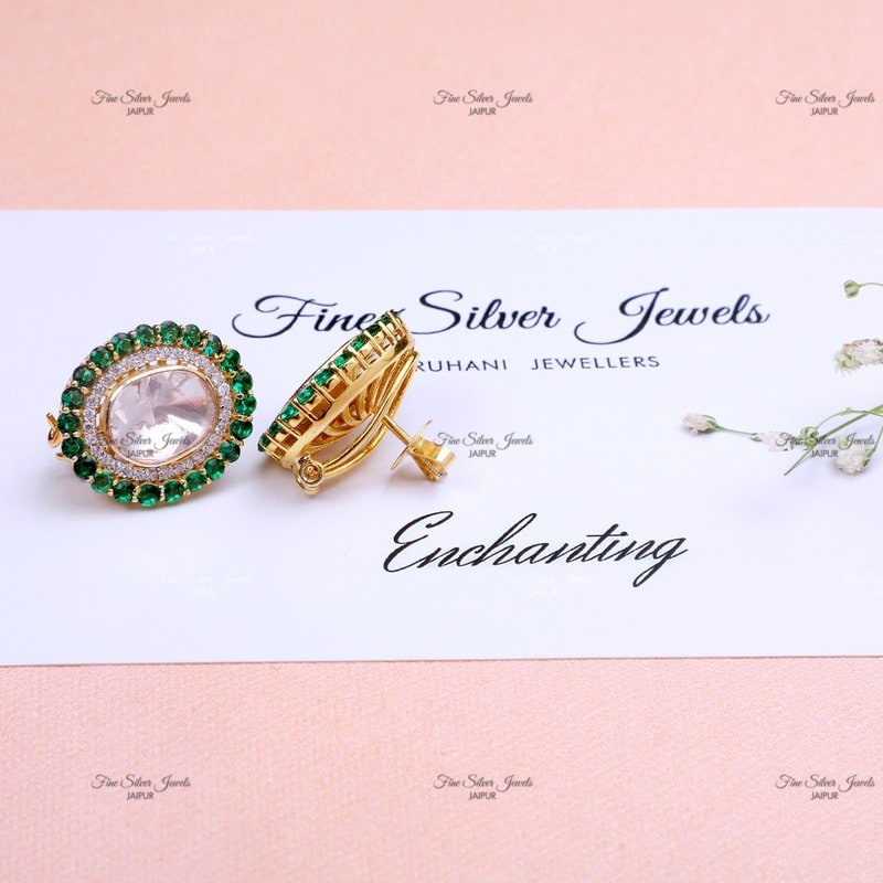 COLOUR ME GREEN EARRINGS finesilverjewels