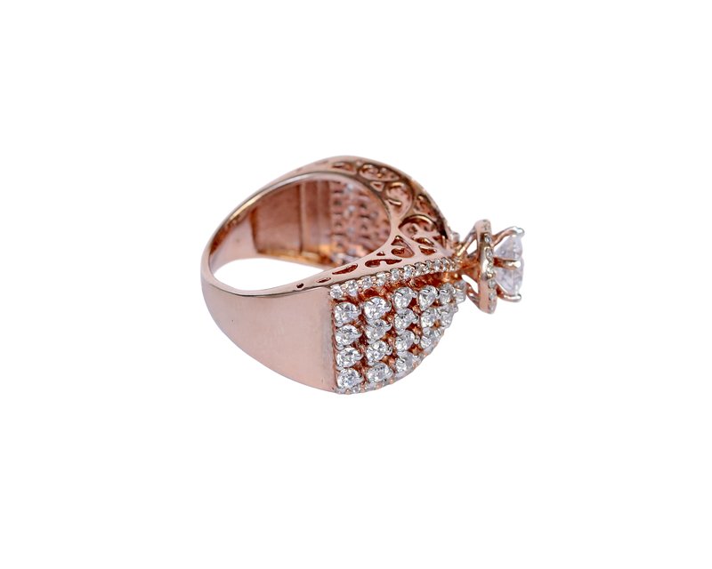 STUNNER SOLITAIRE RING finesilverjewels