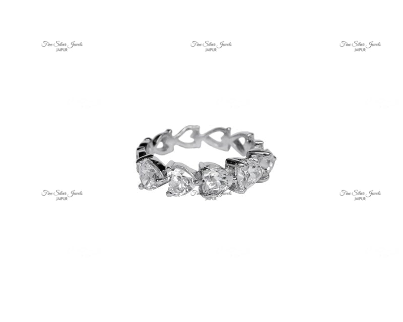 92.5 silver HEART IT UP RING finesilverjewels