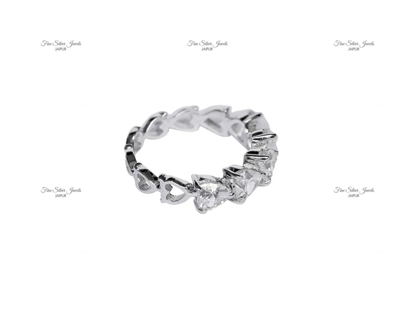 92.5 silver HEART IT UP RING finesilverjewels