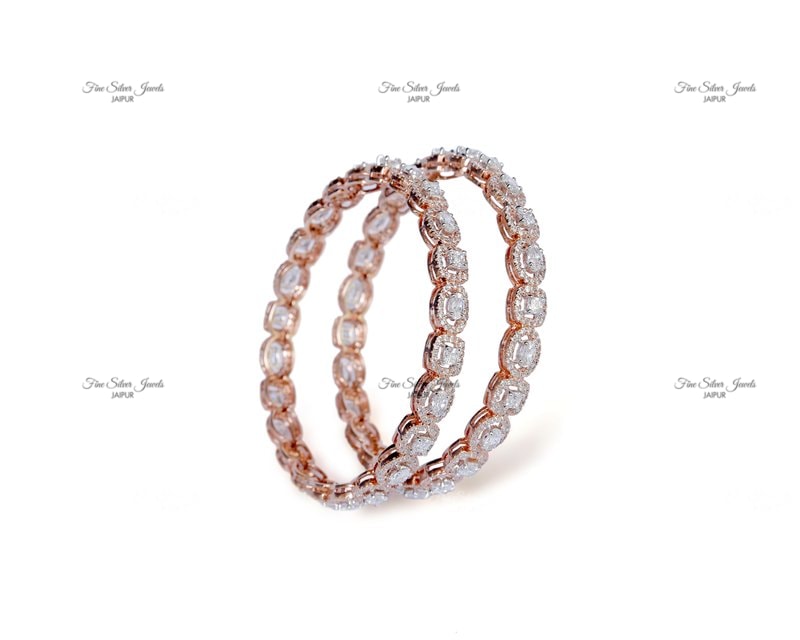 925 silver MULTI SHAPE BANGLE (set of 2) finesilverjewels