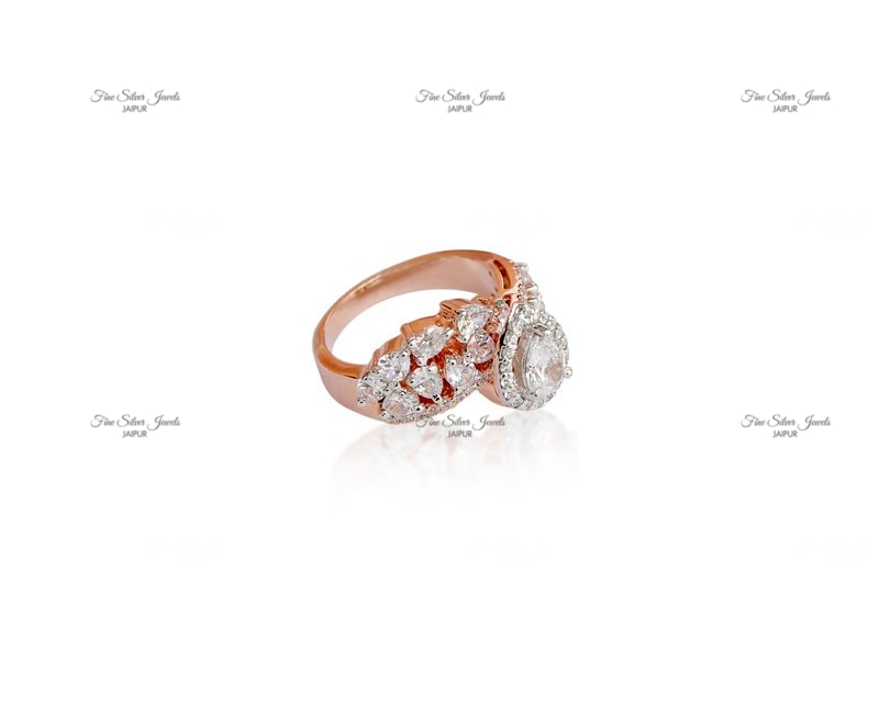 PEAR PERFECT SOLITAIRE RING finesilverjewels