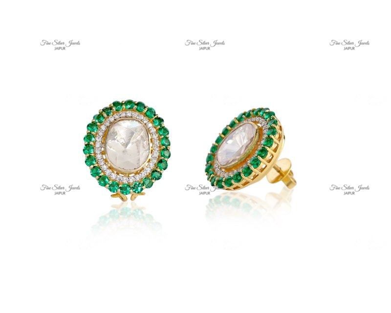 COLOUR ME GREEN EARRINGS finesilverjewels