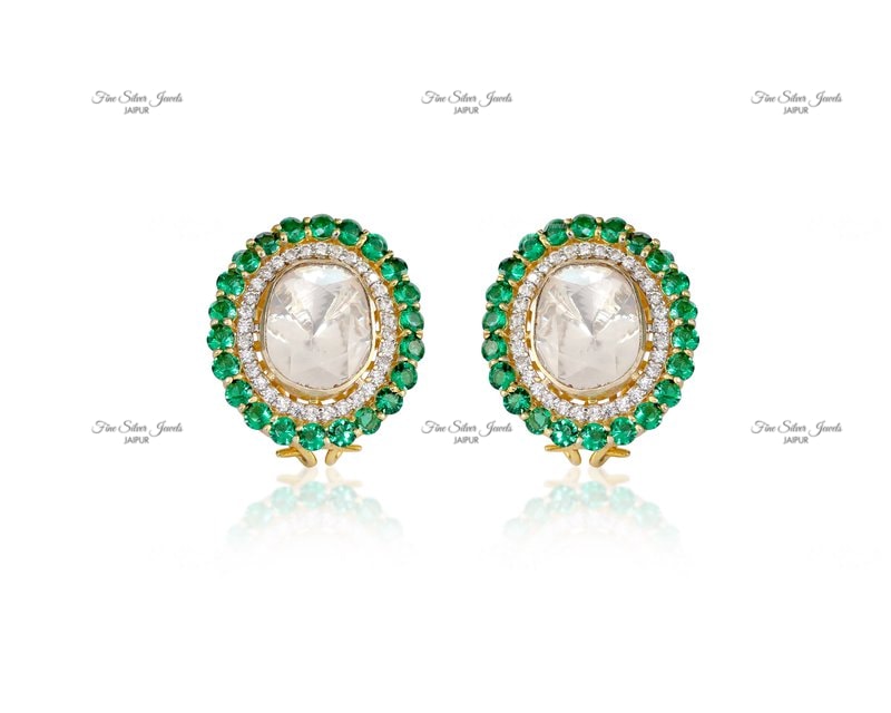 COLOUR ME GREEN EARRINGS finesilverjewels