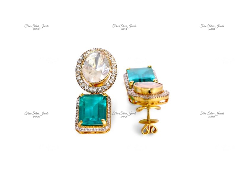 EMERALD DELIGHTS EARRINGS finesilverjewels