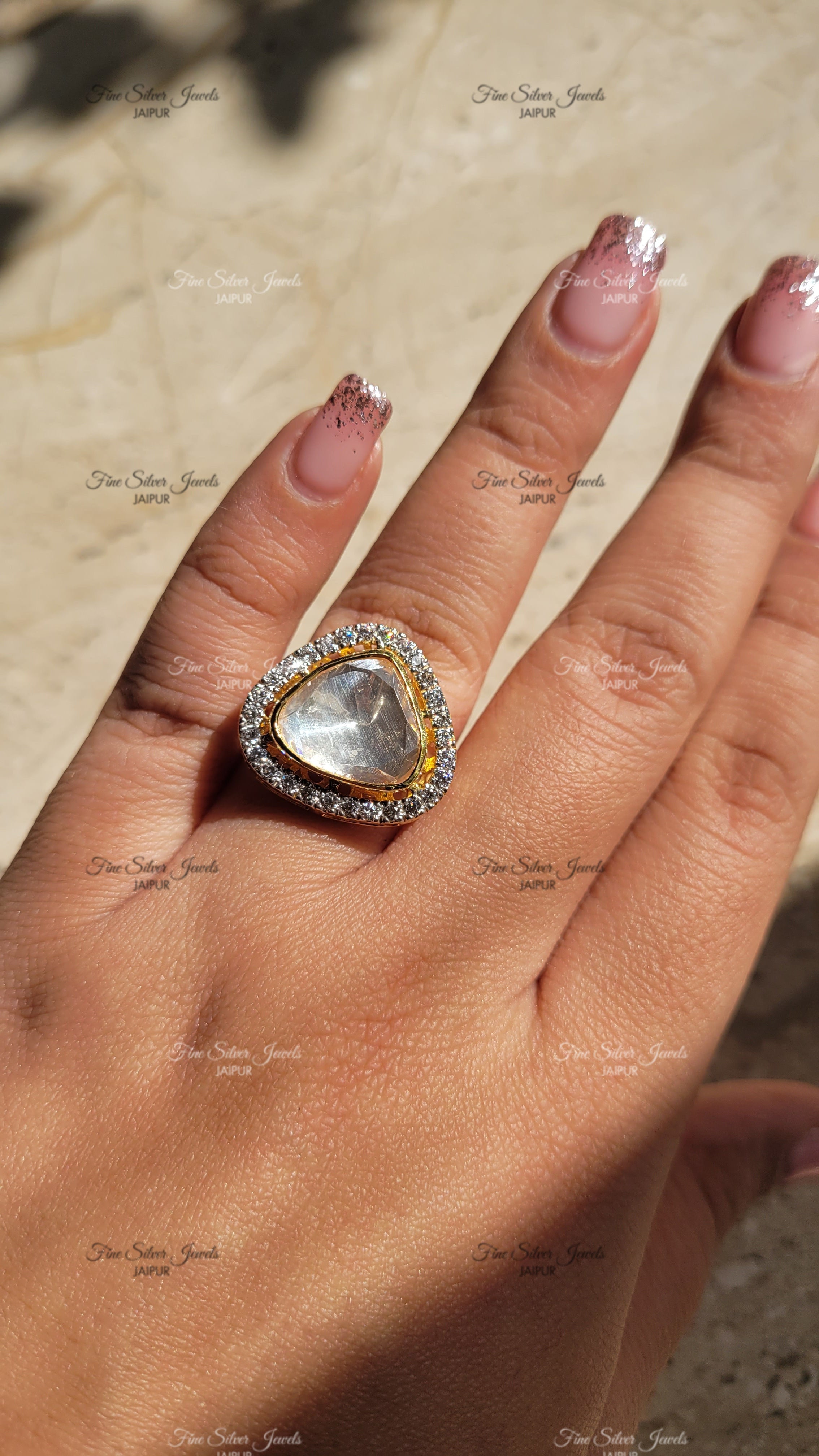 SARBARI POLKI SIGNATURE RING finesilverjewels