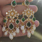 92.5 silver Meera polki earrings