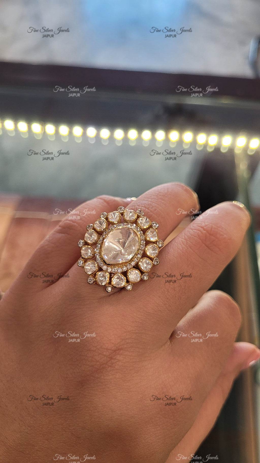 VIZION POLKI SIGNATURE RING finesilverjewels