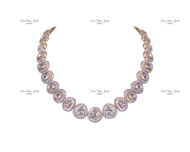 PRINCESS POLKI NECKLACE finesilverjewels