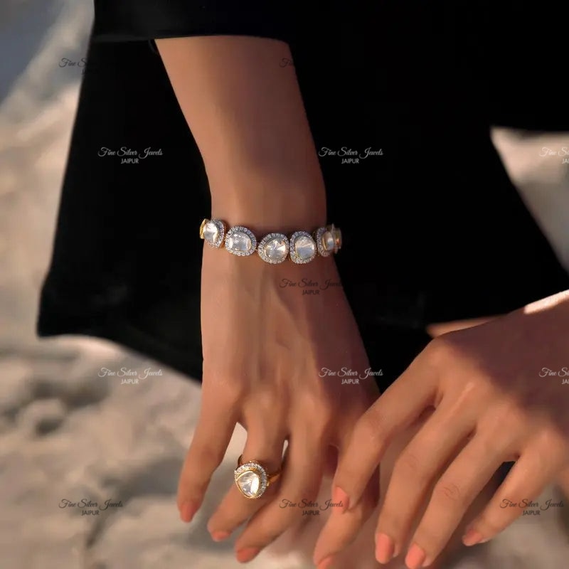 POLKI BRACELET finesilverjewels