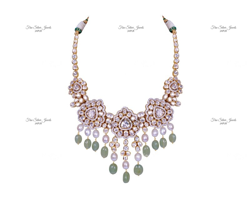 PRISTINE POLKI NECKLACE SET finesilverjewels
