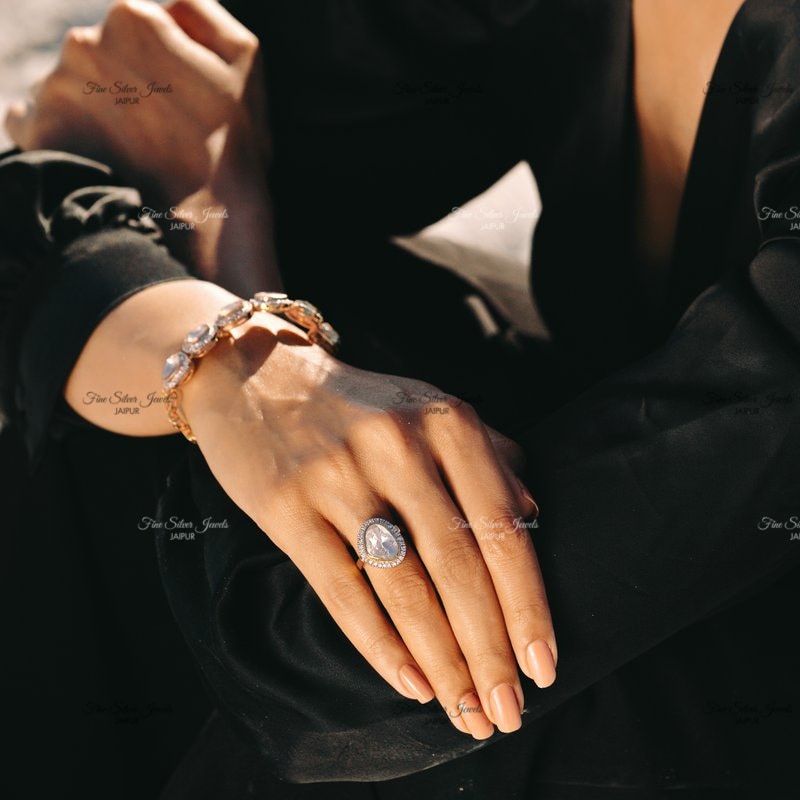 ALWAYS EN-VOUGE POLKI RING finesilverjewels