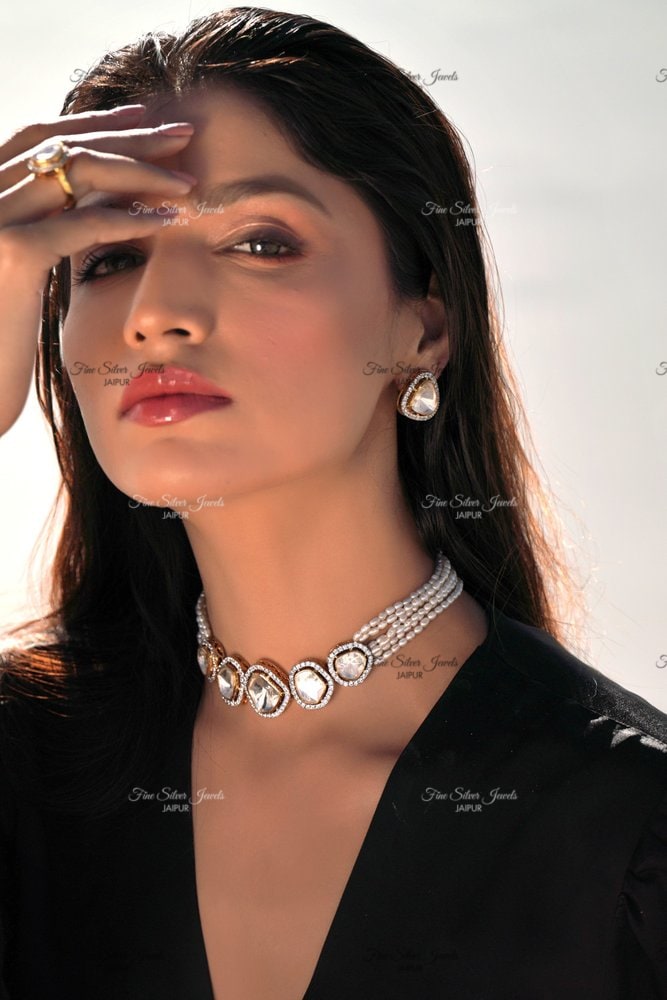 POLKI NECKLACE SET finesilverjewels