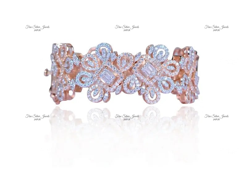 ROSE GOLD SWAROVSKI BRACELET finesilverjewels