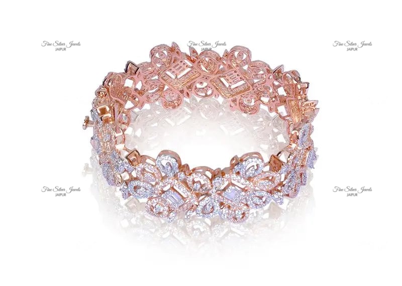 ROSE GOLD SWAROVSKI BRACELET finesilverjewels