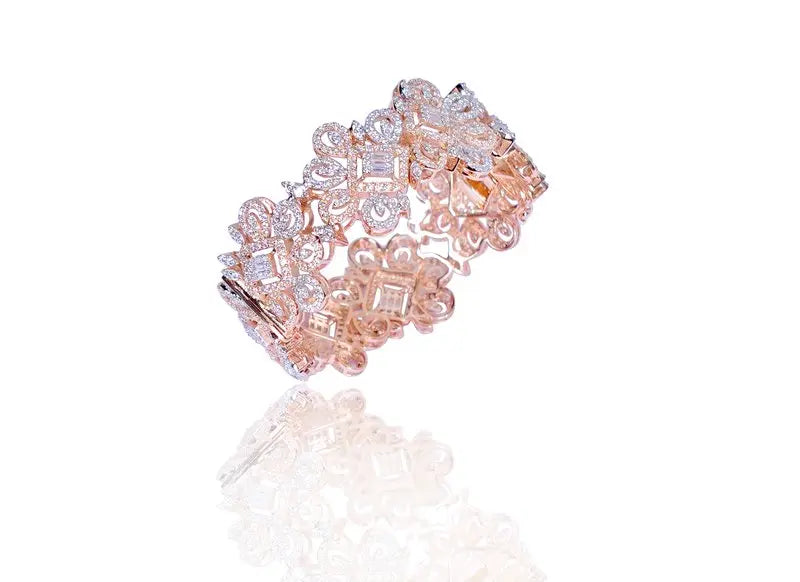 NIB Brilliance SWAROVSKI Crystal Adjustable Grandma Bracelet w Heart Rose  Charms | eBay